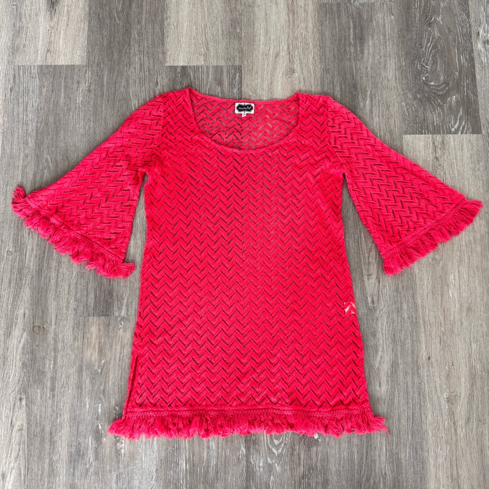 Hot Pink Mud Pie Swim Cover